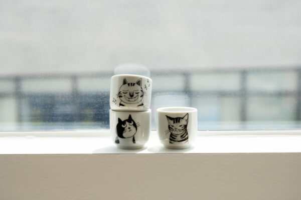 고양이 드로잉 소주컵  (3종)