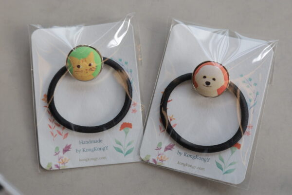 앙증맞은 내 귀여운 고양이 강아지 머리끈 (36종)