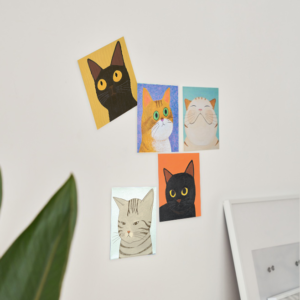 고양이 강아지 그림 엽서