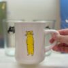 노랑 고양이 머그컵(400ml)