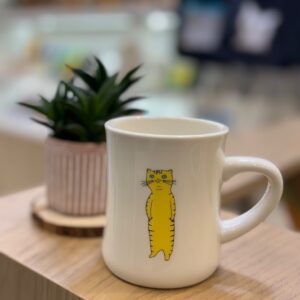 노랑 고양이 머그컵(400ml)