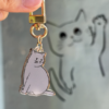 고양이 아크릴 키링 4종