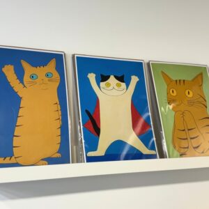 A4 고양이 강아지 아트 프린트