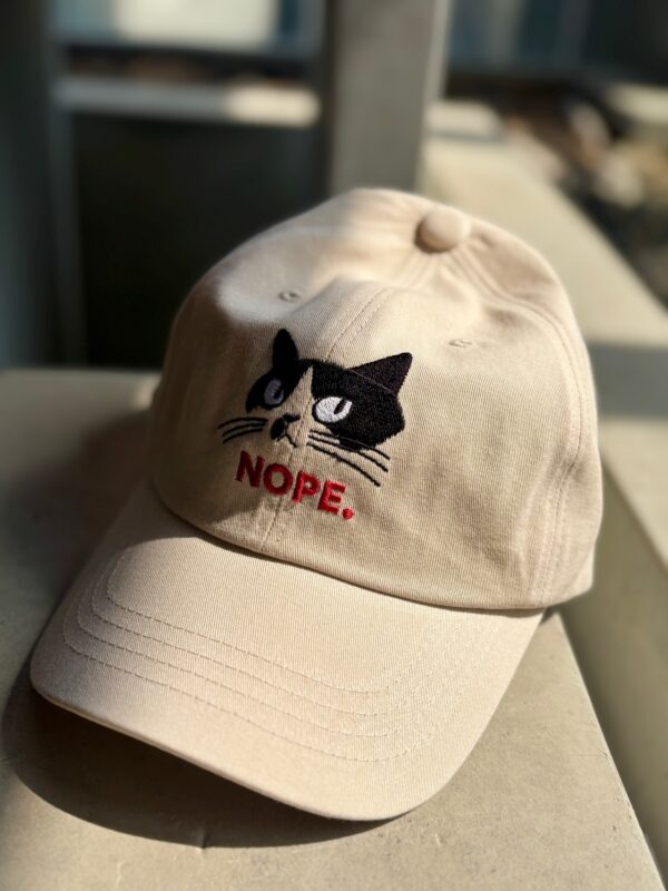 고양이 자수 모자 - 이미지 6