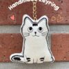말랑 고양이 자수 핸드메이드 키링